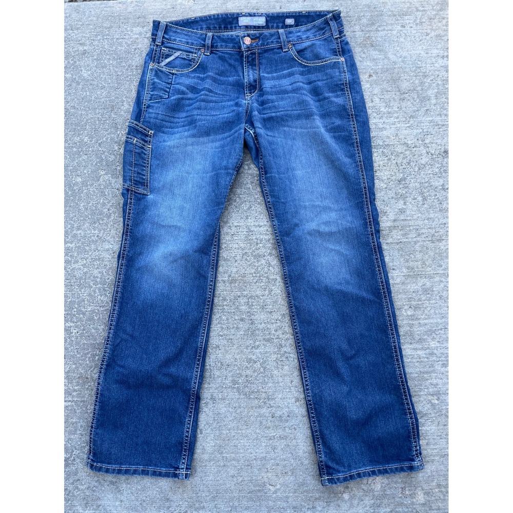 Ariat Rebar DuraStretch Riveter Straight Leg Jeans Nightride Blue 33R 10032464